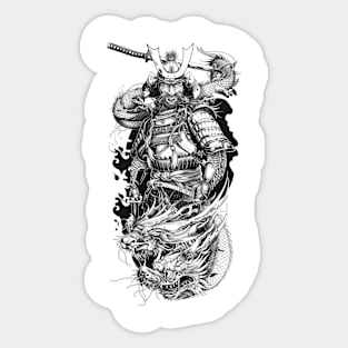 Samurai Warrior. Traditional Japanese. Sticker